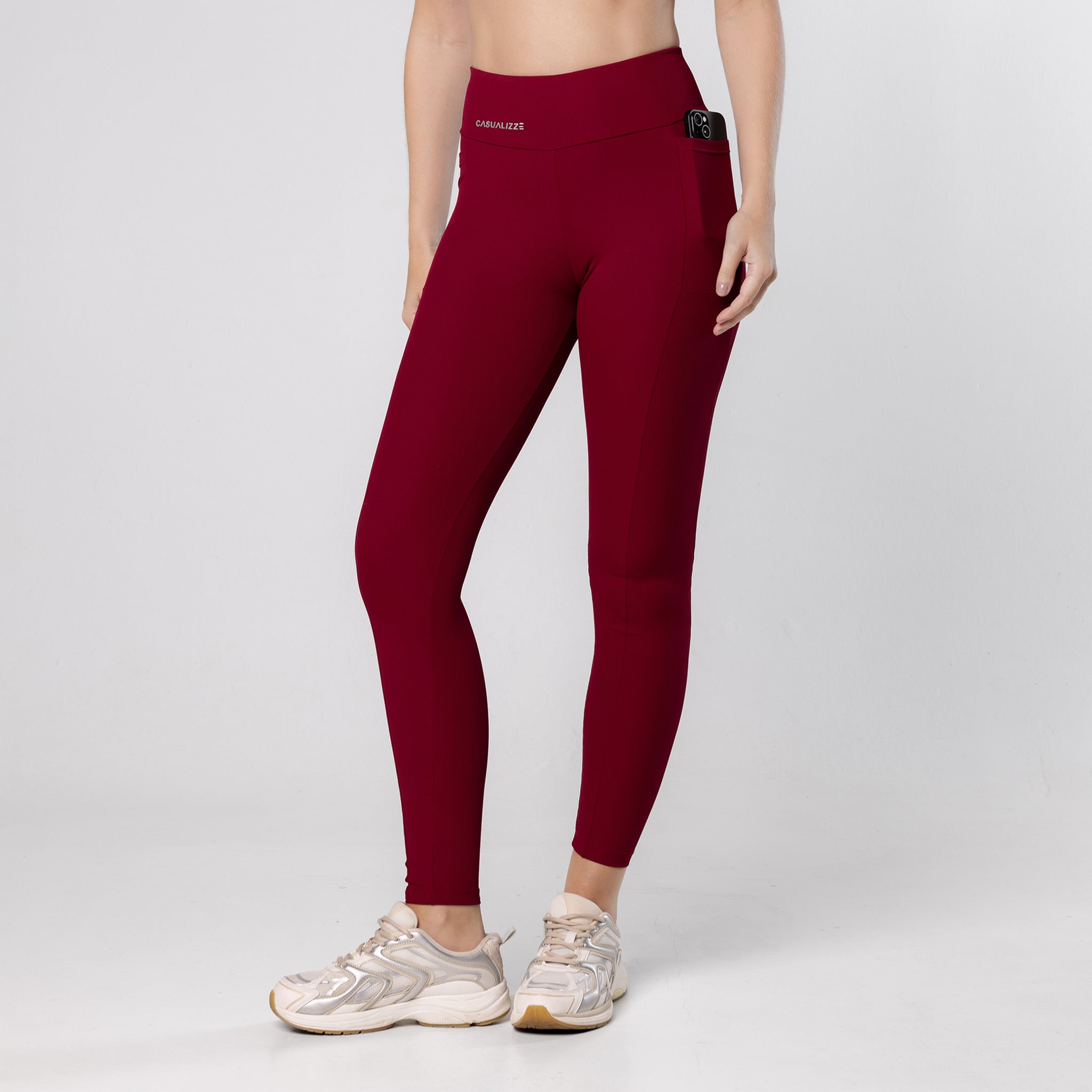 Calça Legging Feminina Academia Fitness Com Bolsos Corrida