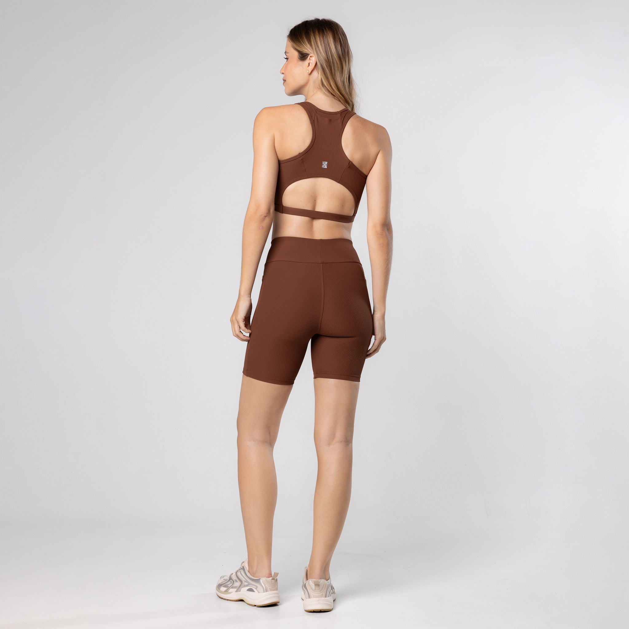 Short Feminino Academia Bolso Fitness Corrida