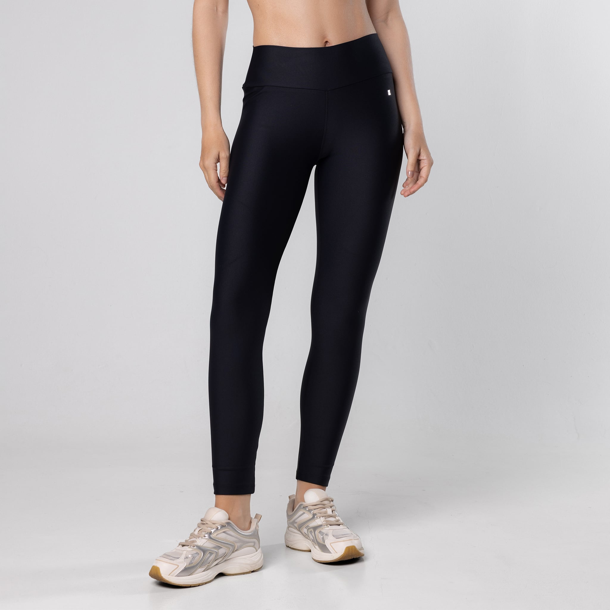 Legging Fitness Feminina Lisa Poliamida Cintura Alta