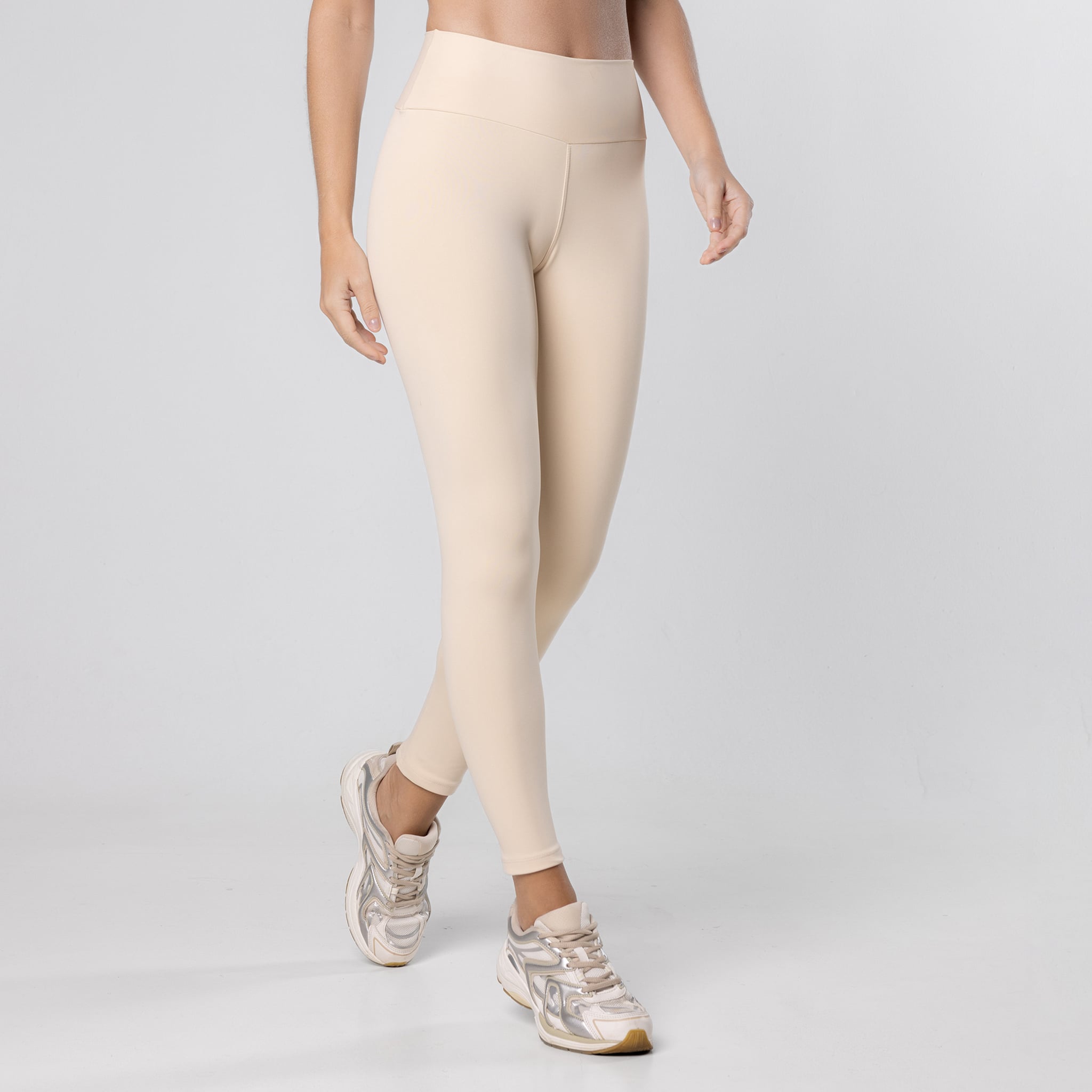 Legging Fitness Feminina Lisa Poliamida Cintura Alta
