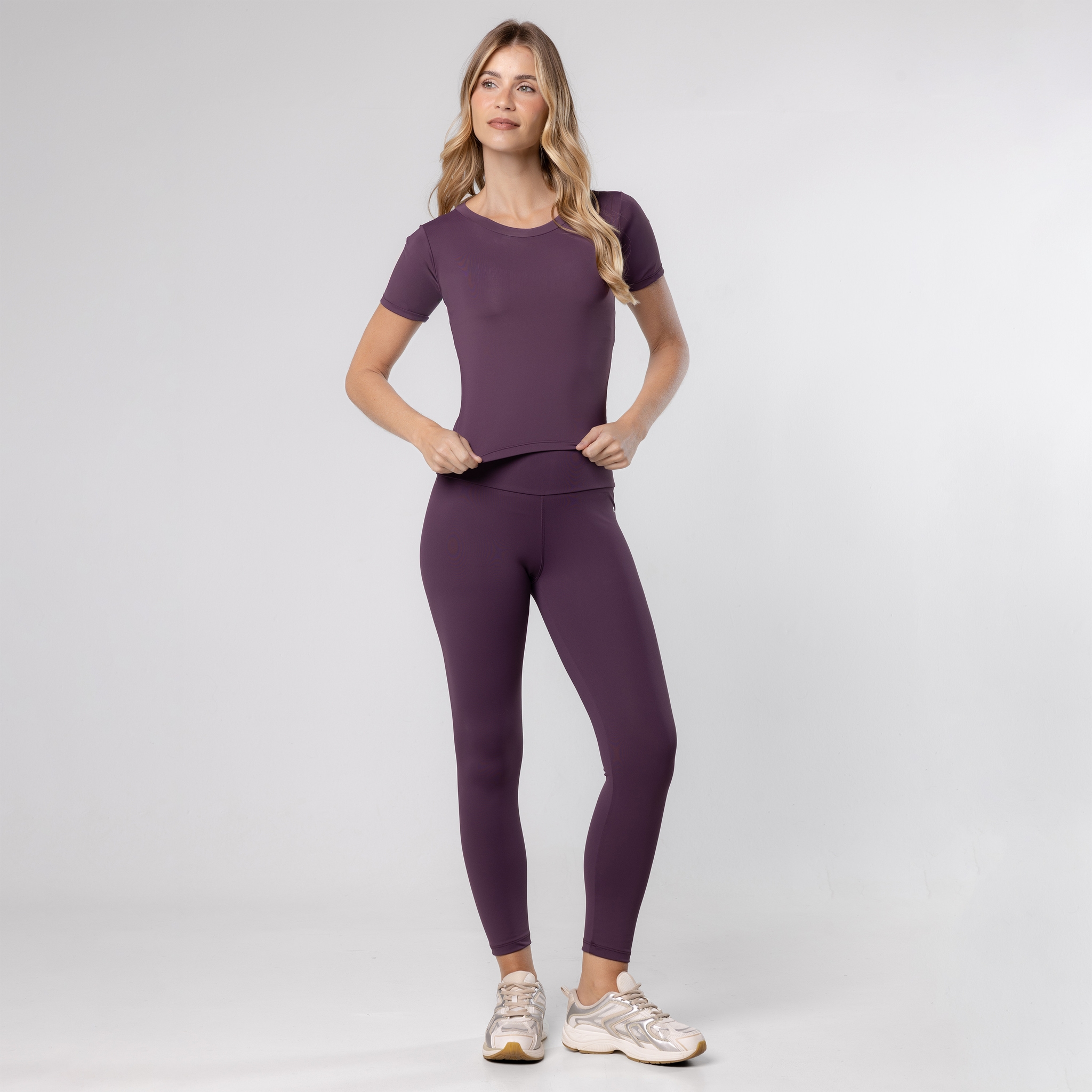 Legging Fitness Feminina Lisa Poliamida Cintura Alta
