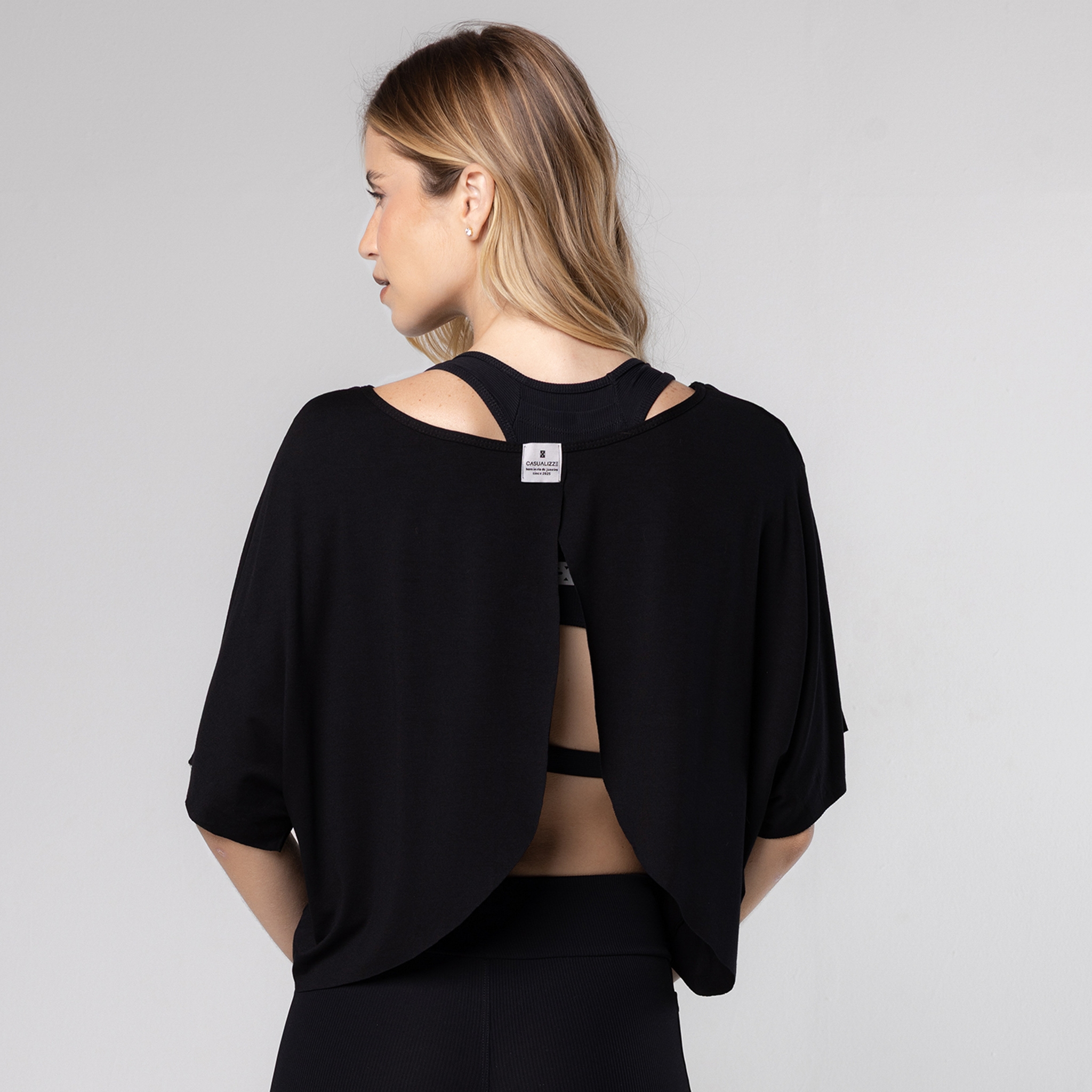 Blusa Viscose Transpassada Costas