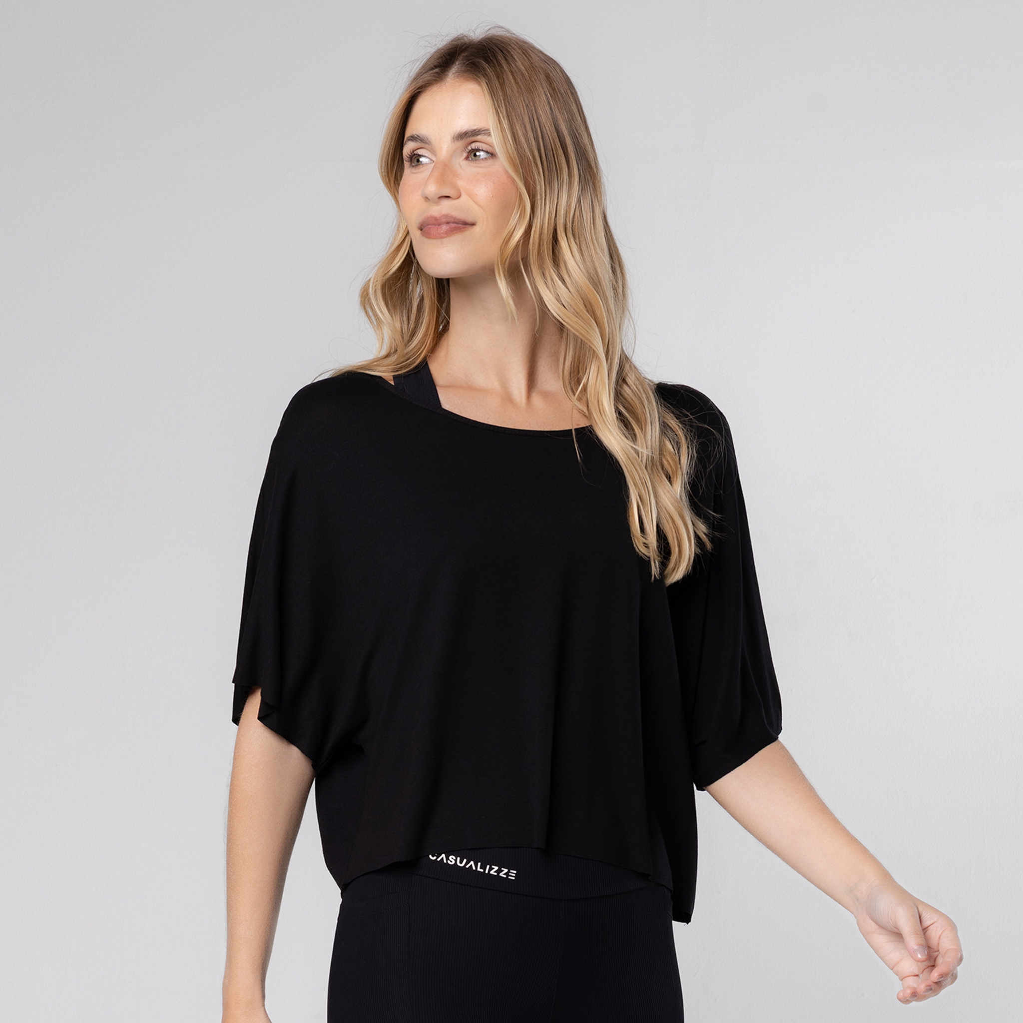 Blusa Viscose Transpassada Costas