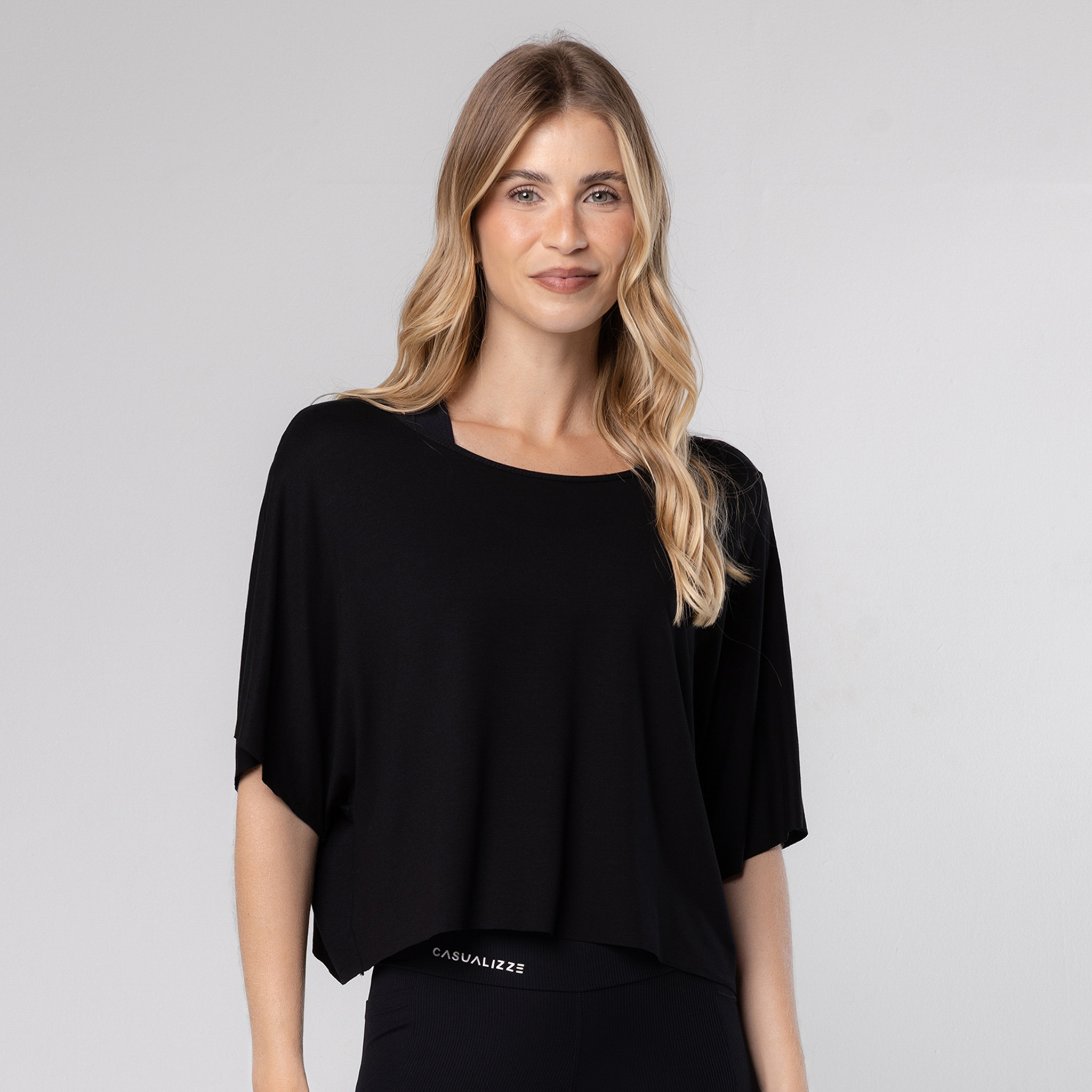Blusa Viscose Transpassada Costas