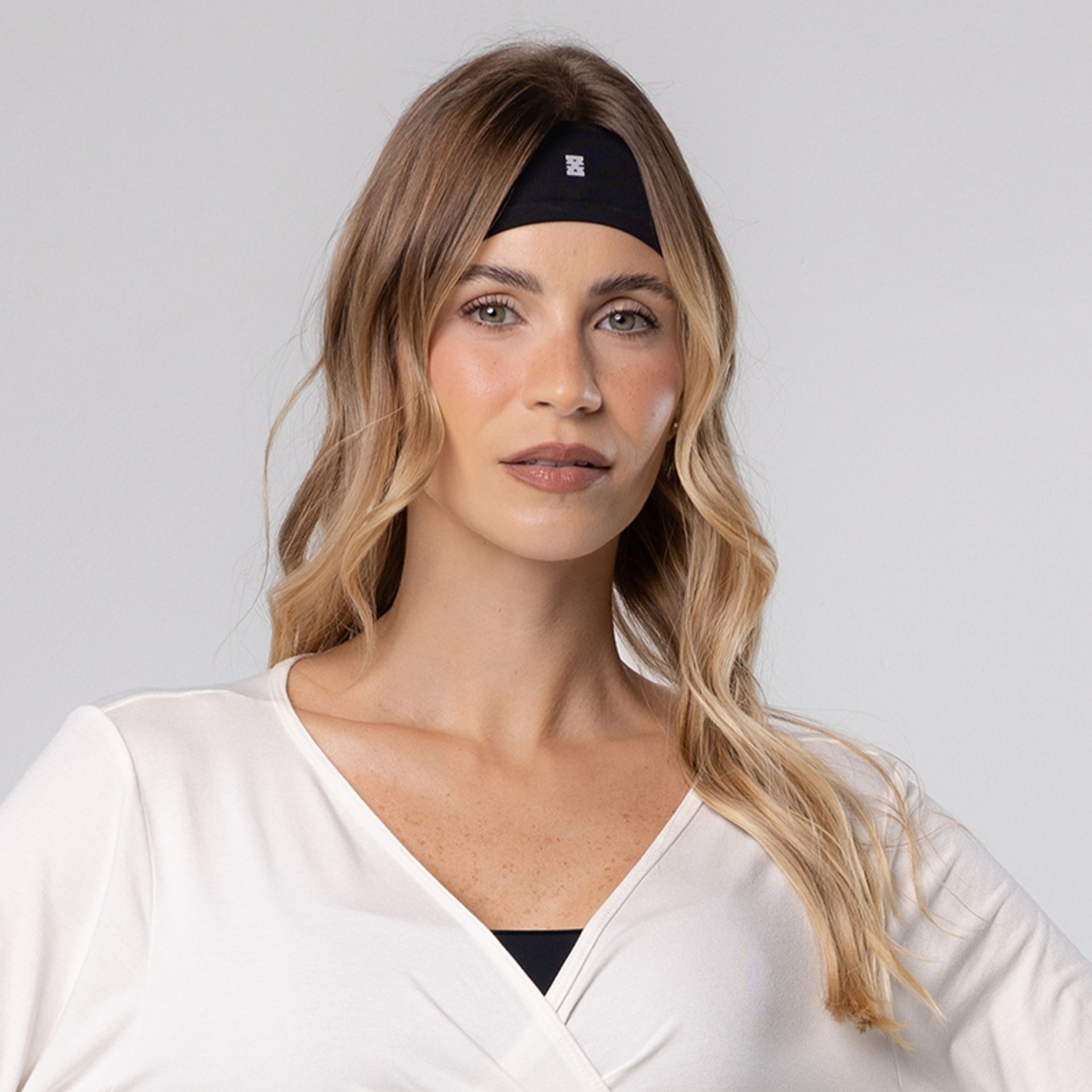 Faixa De Cabelo Esportiva Corrida Headband - Preto U Faixa De Cabelo Esportiva Corrida Headband - Preto U